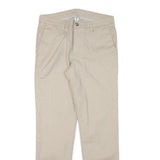 CALVIN KLEIN Mens Regular Fit Beige Cotton Blend Trousers W30 L30 Classic