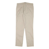 CALVIN KLEIN Mens Regular Fit Beige Cotton Blend Trousers W30 L30 Classic
