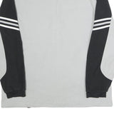 ADIDAS Mens Grey & Black Brickies Track Jacket M Polyester Zip Sportswear