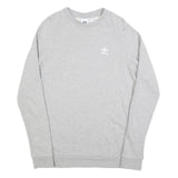 NIKE Mens Grey Cotton Blend Crew Neck S Sweatshirt Casual Lightweight