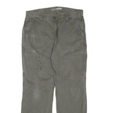 CARHARTT Mens Regular Fit Cotton Blend Green Workwear Trousers W36 L32