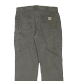 CARHARTT Mens Regular Fit Cotton Blend Green Workwear Trousers W36 L32