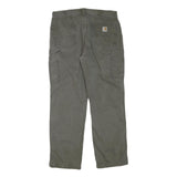 CARHARTT Mens Regular Fit Cotton Blend Green Workwear Trousers W36 L32