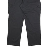 DICKIES Mens Cotton Blend Black Regular Straight Leg Trousers W42 L32 Industrial