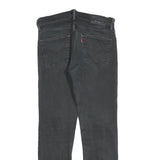 LEVI'S 511 Slim Mens Black Slim Jeans Denim Medium W32 L29 Zip Cotton Blend