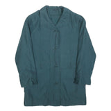 BIAGGINI Womens Teal Button Jacket S Polyester Blend Classic Elegant Button