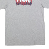 LEVI'S Mens Grey Graphic T-Shirt M Short Sleeve Crew Neck Cotton Blend Casual