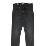 TOMMY JEANS Mens Slim Black Denim Skinny Jeans Cotton Blend W29 L32 Stylish