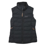 JACK WOLFSKIN Womens Black Puffer Jacket XS Polyester Blend Zip Outdoor Wear