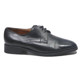 CLERGET Mens Leather Black Derby Shoes UK 9.5 Classic Formal Footwear