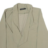 TODAY Womens Beige Jacket S Polyester Plain Classic Fit Soft Comfortable