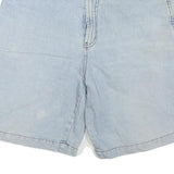 Mens Light Blue Casual Denim Shorts S W28 Cotton Blend Pockets Relaxed Fit