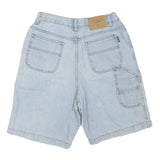 Mens Light Blue Casual Denim Shorts S W28 Cotton Blend Pockets Relaxed Fit