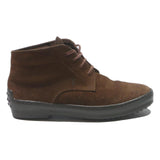 TODS Brown Suede Mens Ankle Boots UK 5.5 Lace-Up Casual Comfortable