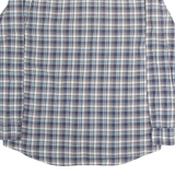 TOMMY HILFIGER Mens Blue & Brown Check Shirt XL Button Down Casual Cotton