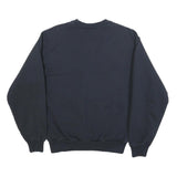 SPORTY & RICH Womens Navy Blue Wellness Crew Neck S Sweatshirt Cotton Blend