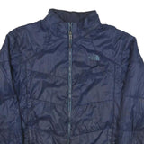 THE NORTH FACE Mens Blue Lightweight Jacket M Polyester Blend Plain Zip Outdoor