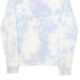 GUESS Mens Blue & Pink Tie Dye Cotton Blend Crew Neck XS Sweatshirt Casual