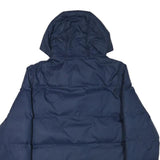 CONVERSE Mens Navy Blue All Star Hooded Jacket M Polyester Blend Puffer Zip