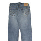 LEVI'S 505 Mens Jeans Blue Regular Straight Denim Medium W34 L32 Classic Zip