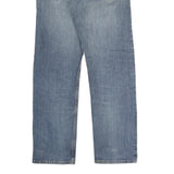 LEVI'S 505 Mens Jeans Blue Regular Straight Denim Medium W34 L32 Classic Zip