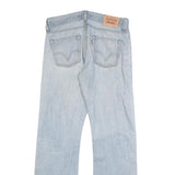 LEVI'S 512 Bootcut Mens Jeans Blue Regular Bootcut Denim Light W33 L34 Zip