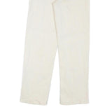 CALVIN KLEIN JEANS Womens White Regular Straight Denim W27 L30 Zip Cotton Blend