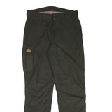 LAGO Mens Polyester Blend Black Relaxed Cargo Trousers W31 L32 Workwear Utility
