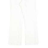 LEVI'S Womens White Regular Fit Bootcut Denim Jeans W25 L26 Cotton Blend Zip 517