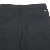 DICKIES Mens Black Casual Shorts L W38 Workwear Polyester Blend Comfortable