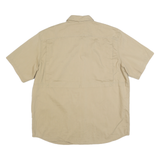 CARHARTT Mens Beige Plain Work Shirt Fred Smith Company Logo XL Relaxed Fit