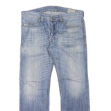 DIESEL Womens Regular Blue Denim Cotton Blend Button Jeans W34 L28 Classic