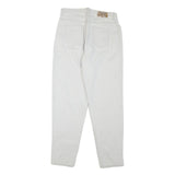 FADED GLORY Mens White Regular Cotton Denim W32 L32 Zip Closure Jeans