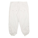 SONOMA Womens White Casual Cotton Blend Cargo Shorts UK 12 W32
