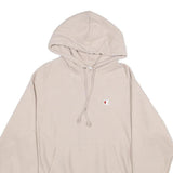 CHAMPION REVERSE WEAVE Mens Beige Hoodie M Cotton Blend Pullover Drawstring