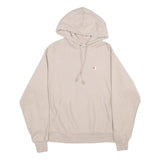 CHAMPION REVERSE WEAVE Mens Beige Hoodie M Cotton Blend Pullover Drawstring