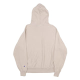 CHAMPION REVERSE WEAVE Mens Beige Hoodie M Cotton Blend Pullover Drawstring