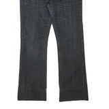 CANDY COUTURE Womens Regular Fit Blue Denim Jeans W30 L29 Stylish Embroidery