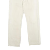LEVI'S 501XX Mens Jeans White Classic Straight Denim W31 L28 Button Closure