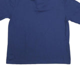 SCREEN MATES Mens Blue Short Sleeve Polo Shirt XL Cotton Blend Basic Casual