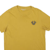 TRUE RELIGION Mens Yellow Graphic T-Shirt L Short Sleeve Crew Neck
