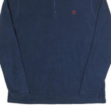 CHAPS Mens Blue Plain Pullover Crew Neck Basic Knit M Polyester Casual Jumper