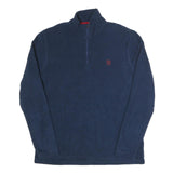 CHAPS Mens Blue Plain Pullover Crew Neck Basic Knit M Polyester Casual Jumper