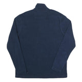 CHAPS Mens Blue Plain Pullover Crew Neck Basic Knit M Polyester Casual Jumper