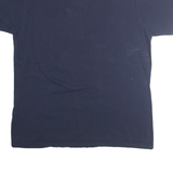 MAJESTIC Mens Navy New York Baseball L Short Sleeve Crew Neck Graphic Print