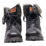 DOCKERS Snow Boots Black Synthetic Womens UK 8