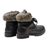 DOCKERS Snow Boots Black Synthetic Womens UK 8