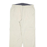 TREVOLUTION Mens Regular Beige Polyester Blend Zip Trousers W30 L32 Casual