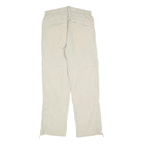 TREVOLUTION Mens Regular Beige Polyester Blend Zip Trousers W30 L32 Casual