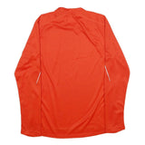 ADIDAS Mens Red Long Sleeve Crew Neck Graphic T-Shirt M Sportswear